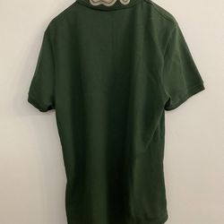Gucci Green Polo T Shirt Embroidered GG Snake 