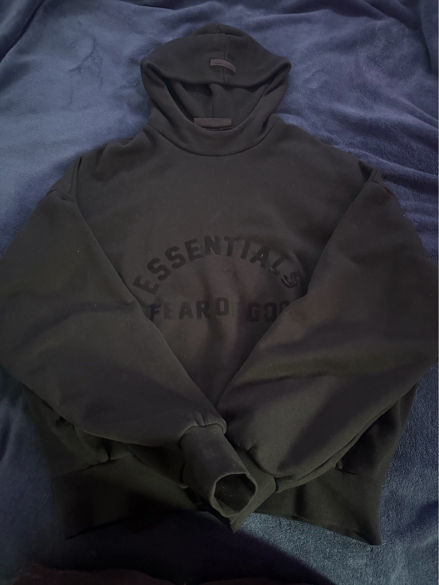 Size small black Essentials hoodie