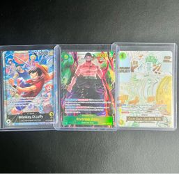 One Piece Cards Tcg Lot Luffy, Zoro