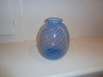  Avon Blue Glass Vase