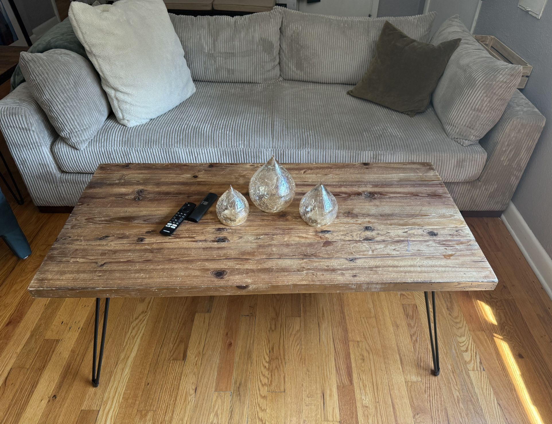 Distressed Wood Coffee Tables (Set Of 2)