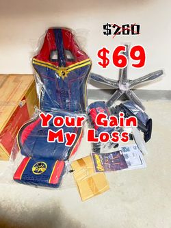 Brand New in box Marvel Gaming Chair Final Clearance $69 PRICE FIRM