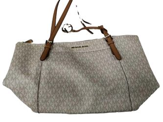 Michael Kors De-1903 Beige / Tan Purse / Handbag