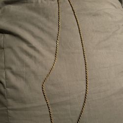 18 k gold italian platted chain long