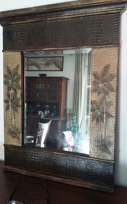 Vintage Tropical Wall Mirror