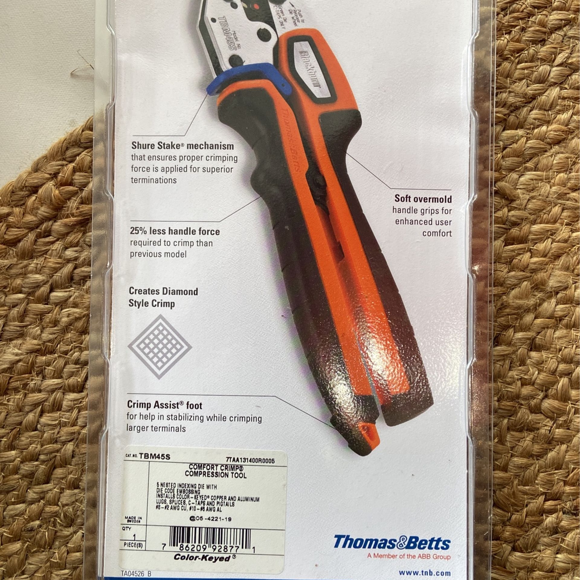 Blackburn Featuring The Color-Keyed System Comfort Crimp compression Tool PRICE IS FIRM