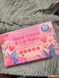 Title: Brand New 80-Piece Hand Cream & Lip Balm Gift Set