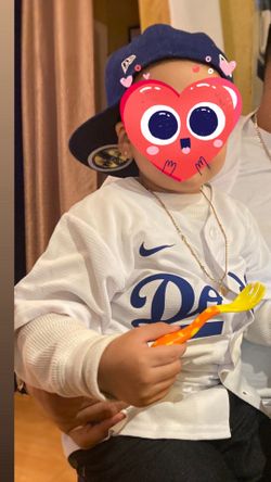 Dodgers kids jersey and hat  m5/6