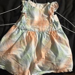 Carter’s Baby Girl Pastel Plaid Dress 3 Months 