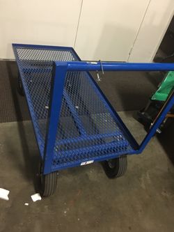 Heavy duty large all steel platform cart with 10” casters