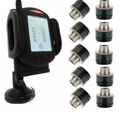 InnoTech 10 Sensor Tire Pressure Monitor System With Locks 