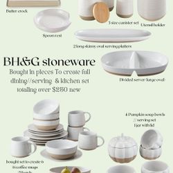 Better Homes And Garden Stoneware Kitchen And Dining Set 