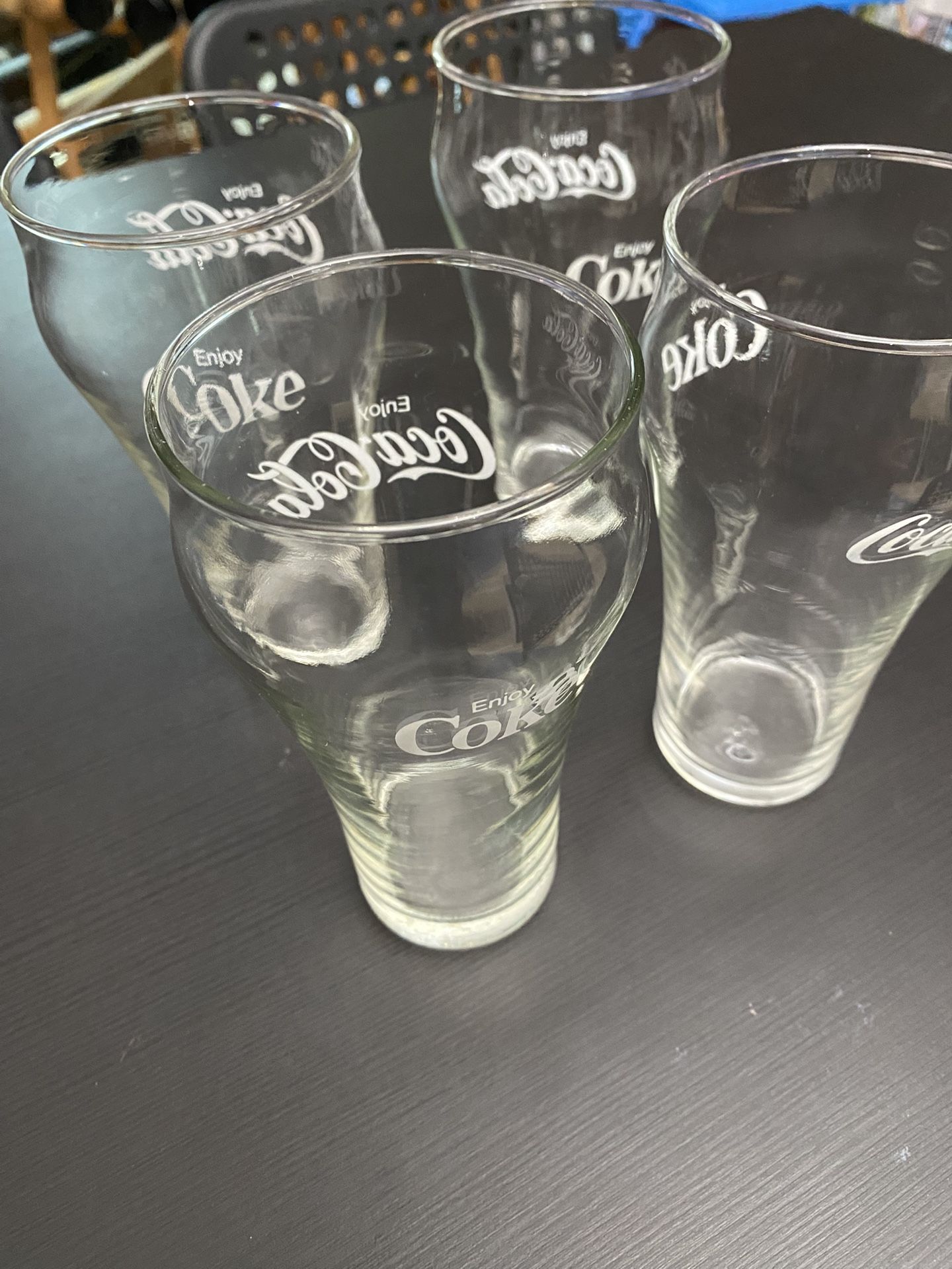 4 Vintage 1970’s Coca Cola Glasses