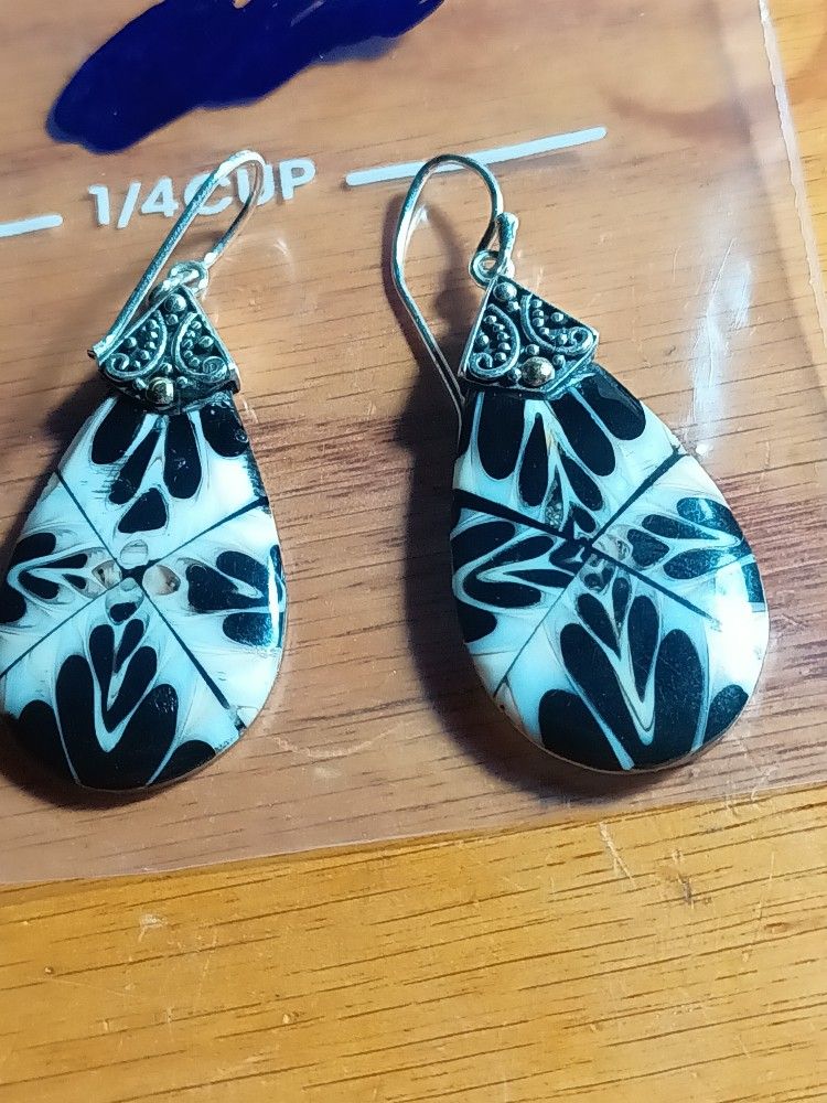 Sterling Silver / 18K Gold Earrings