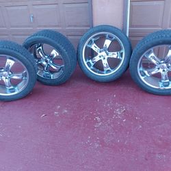 22" Boss Wheels And Tires New Set Of 4
