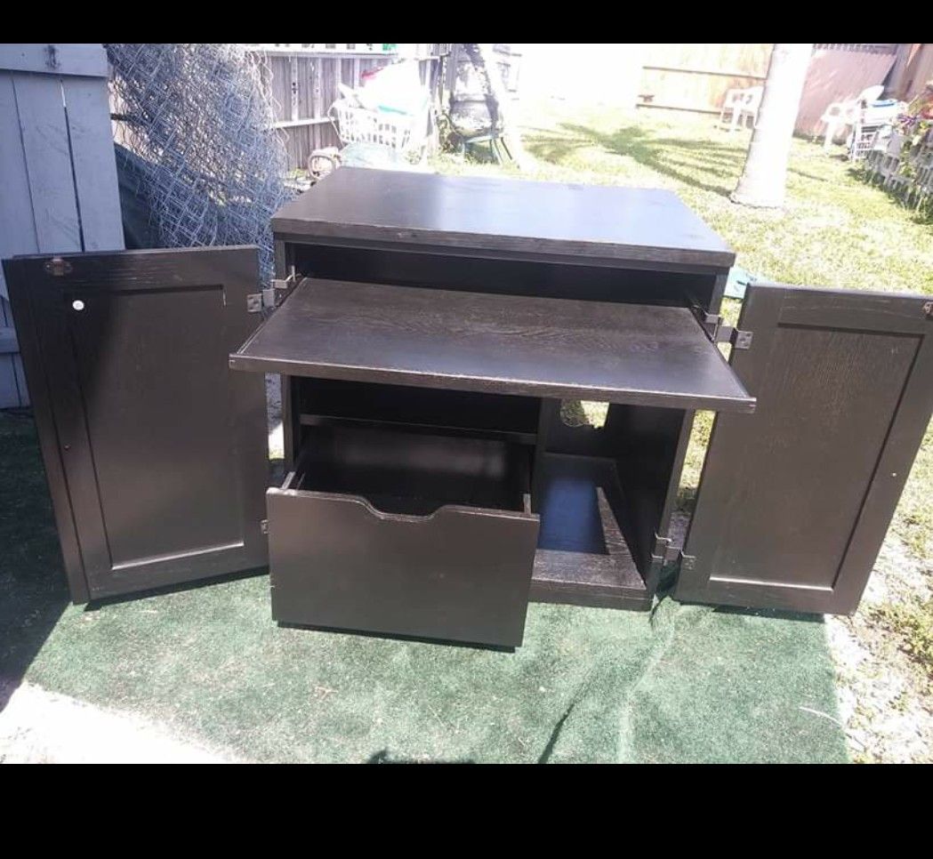 Wood black Computer desk