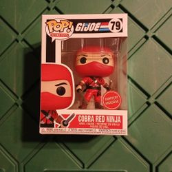 Funko Pop Cobra Red Ninja 79 G.I. Joe GameStop Exclusive