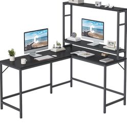 Black L Desk/game Table