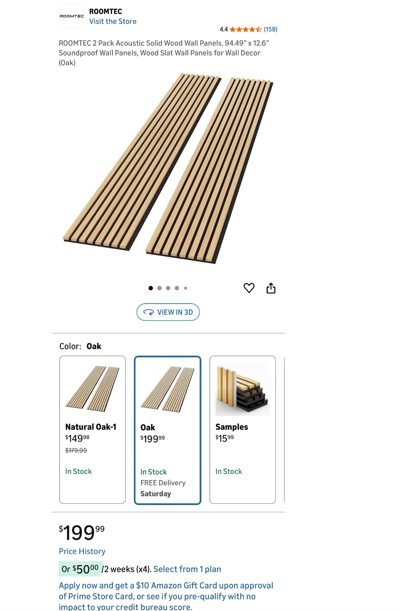 Acoustic Wall Panels (Oak)