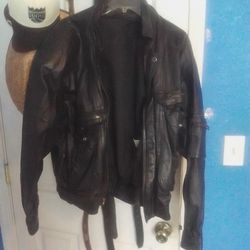 Leather Jacket Black. Men's 
