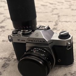 Asahi Pentax K1000 Body With 2 Lenses