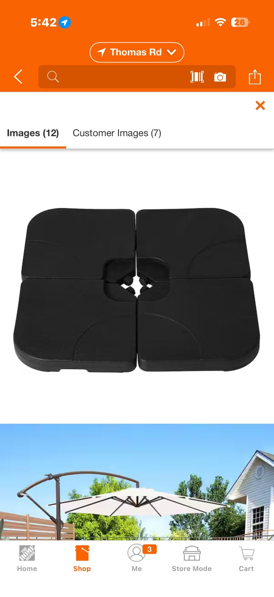 Universal Umbrella Base 