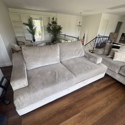 Living Space Sectional With Right Arm Facing Oversized Chaise And Sofa
