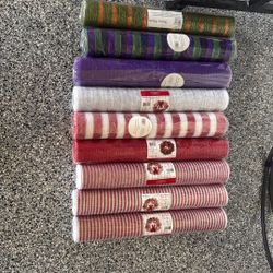 LOT of Deco Mesh Assorted Wide