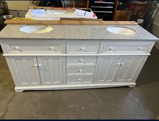 Double vanity.