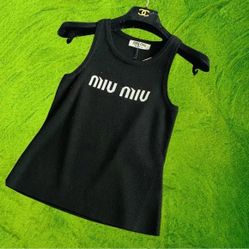 Miu Miu Black Tank Top