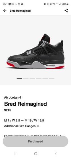 Jordan 4 Bred