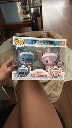 Stitch And Angel Funko Pops