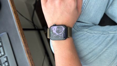 Apple Watch with Olive Green Band