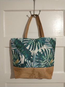 Banana Leaf Canvas Tote