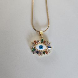 Evil Eye Necklace .bran New.Pick Up In Pasadena