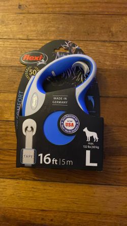 Flexi Retractable Leash 16 Ft New Comfort Large Blue Max 132 Lbs