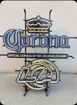 Corona LA Rams neon light