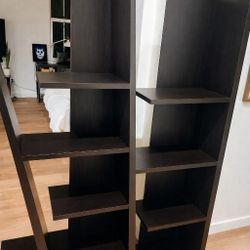 Stylish Dark Brown Bookshelf