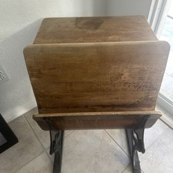 Antique School Desk