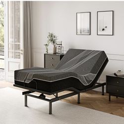 New Twin XL Adjustable Bed Base Frame with Wireless Remote(Mattress not included)