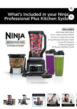 Ninja Professional Plus Kitchen System Blender and 8-Cup Food Processor with Auto-iQ