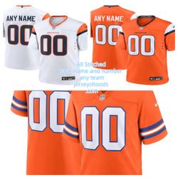 Denver Broncos you name and number stitched jersey -all sizes