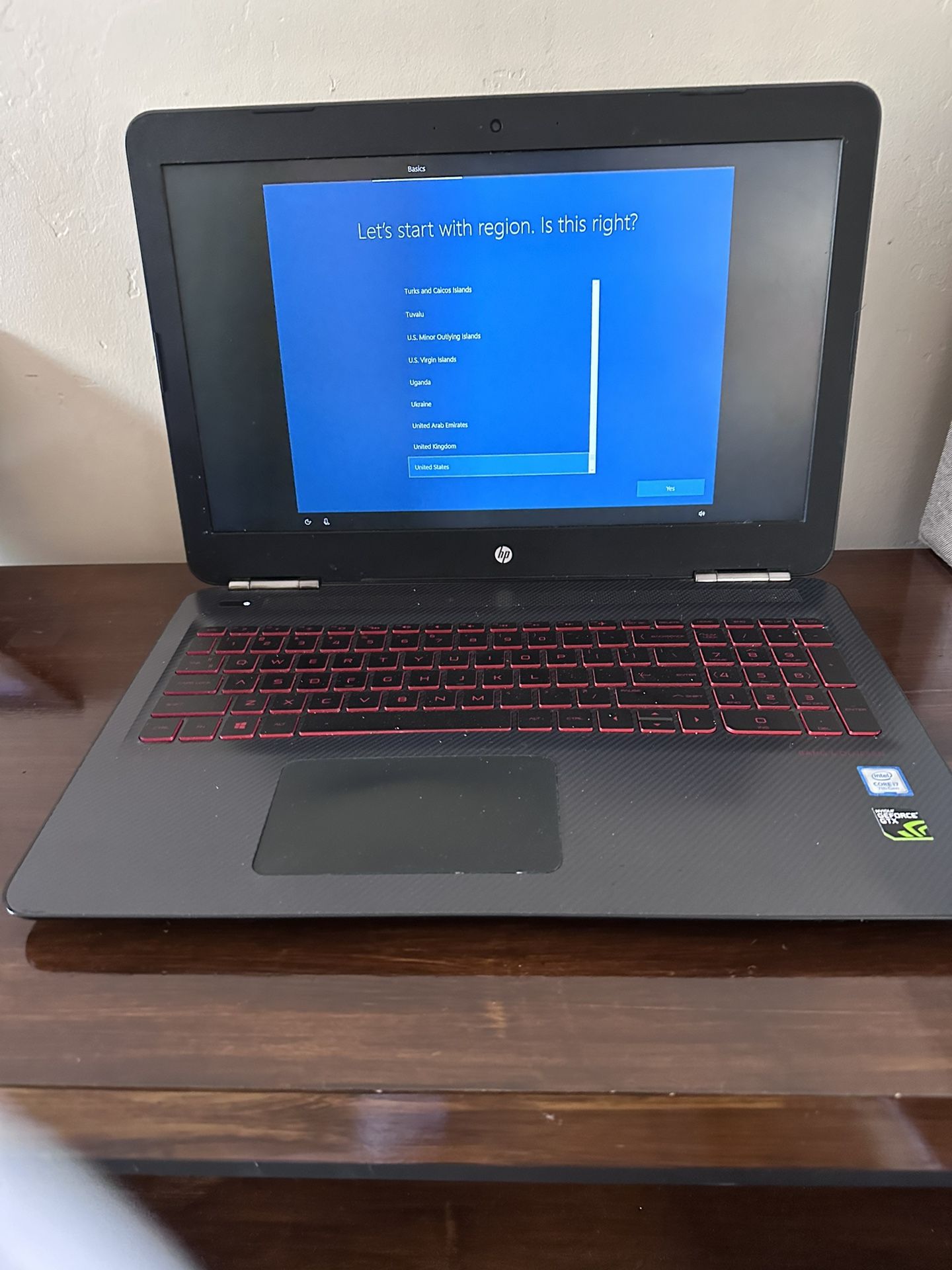 HP Omen 15.6” Laptop 2019