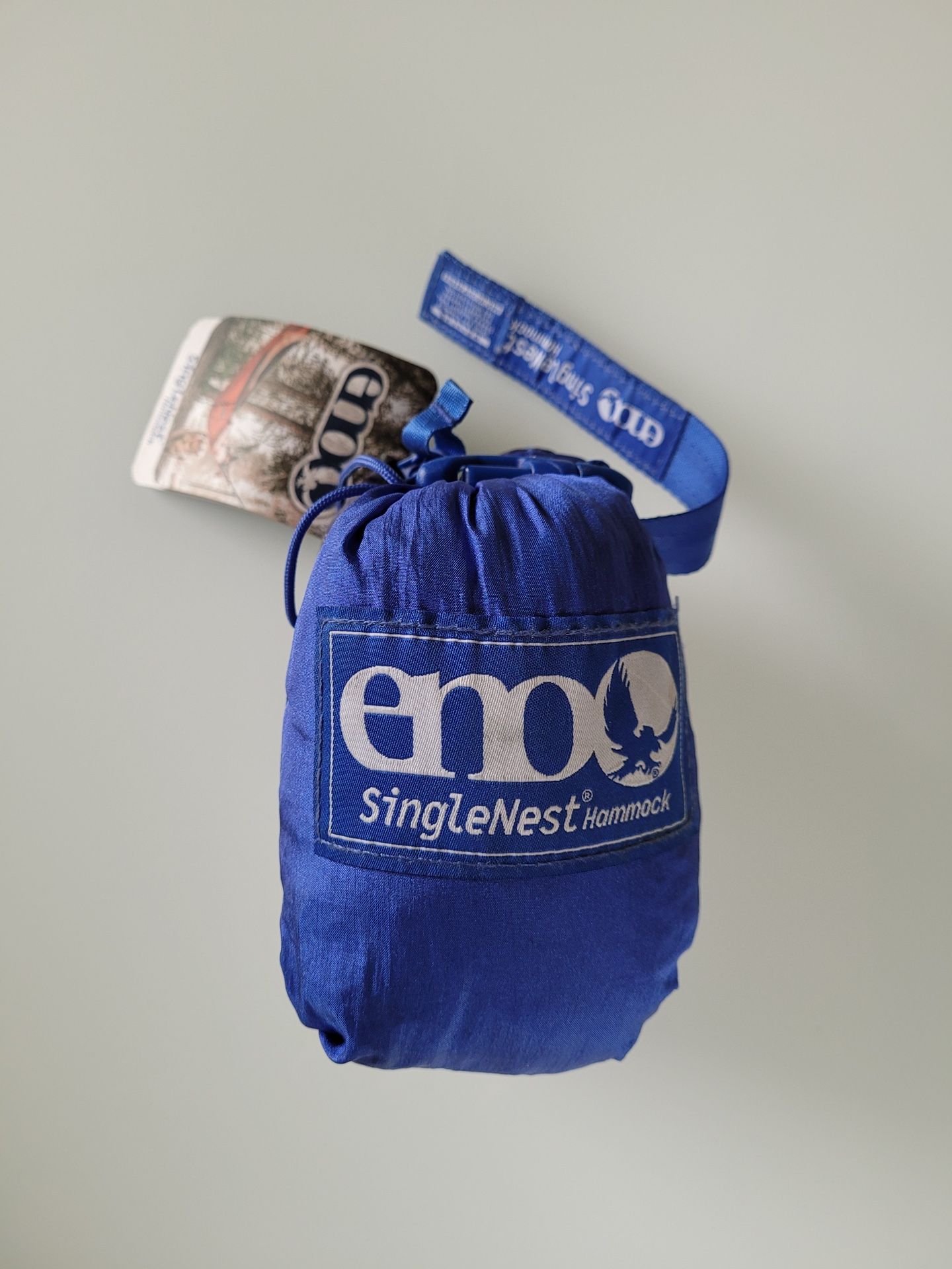BRAND NEW With Tag Navy/ROYAL Eno SingleNest Hammock For Camping, Traveling, Backpacking, Hanging Out on the Beach, or Festival (NWT).