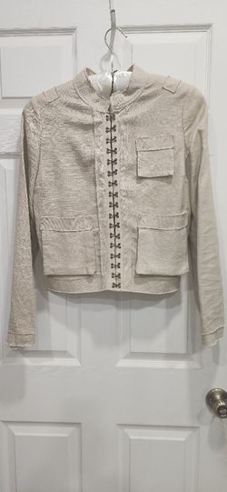Y2K Ramie Cotton Jacket Size L