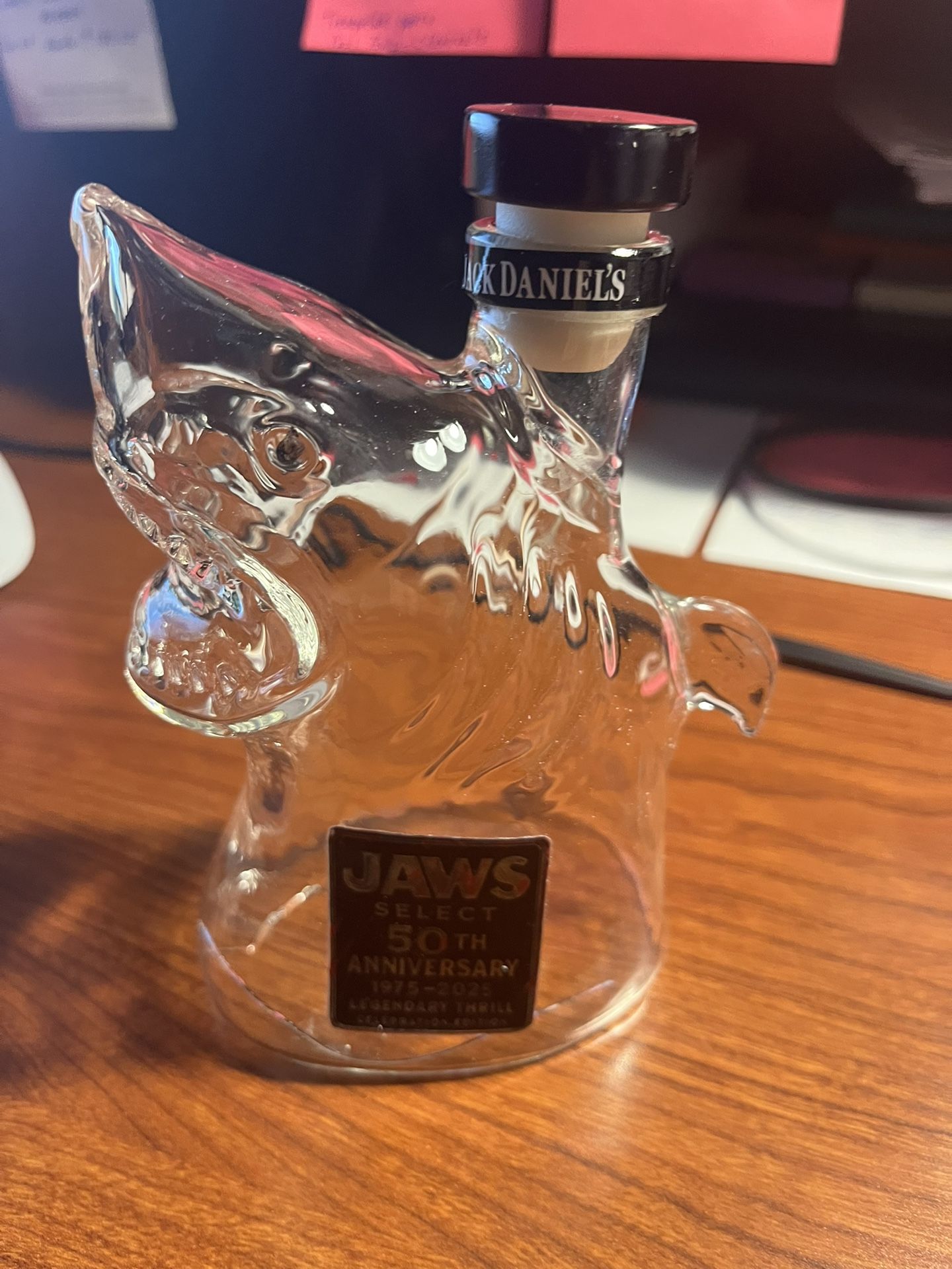 Jaws 50 Year Anniversary Liquor Bottle