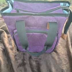 Small Purple Organizer Style Bag
