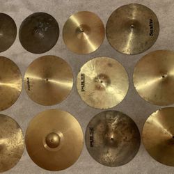 12 Drum Set Cymbals 