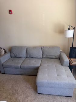 Sofa / couch with pullout sleeper and lounger