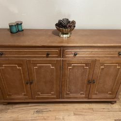 Aleq 58'' Sideboard with Stemware Rack and Adjustable Shelves